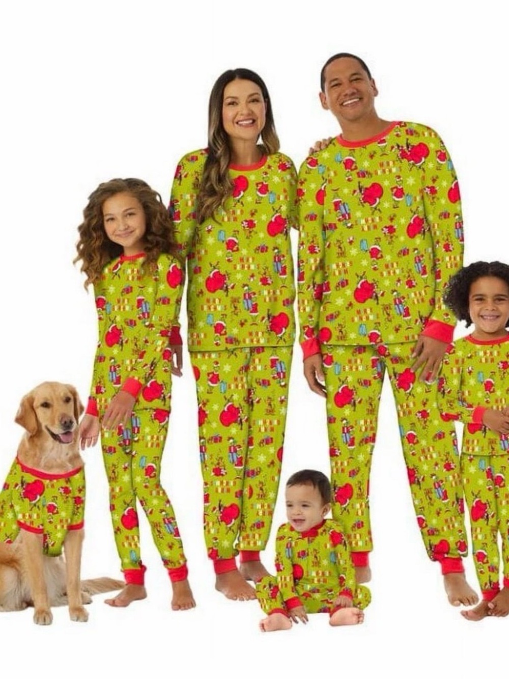 Grinch matching pajama set size medium
